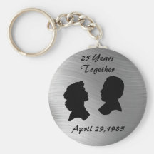 SILVER  ANNIVERSARY-KEYCHAIN