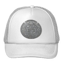 Silver Aztec Calendar Hat