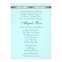 Silver Band Any Colour Bat Mitzvah Invite