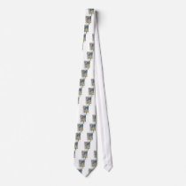 Silver Bells and Church Vintage Christmas Ties
