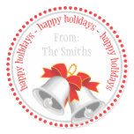 Silver Bells Christmas Stickers (Happy Holidays)