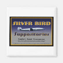 Silver Bird Suppositories magnet