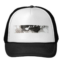 Silver Black Drip Trucker Hats