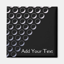 Silver Bubbles Business Fridge Magnet
