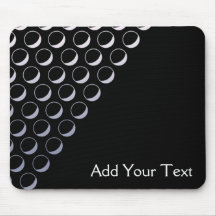Silver Bubbles Business Mouse Pads