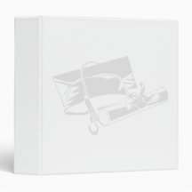 Silver Cap & Diploma Vinyl Binder