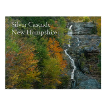 Silver Cascade NH   Postcard