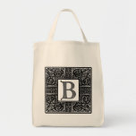 Silver Celtic "B" Monogram Canvas Bag
