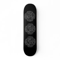 Silver Celtic Emblem Custom Skateboard