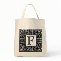 Silver Celtic "F" Monogram Bag