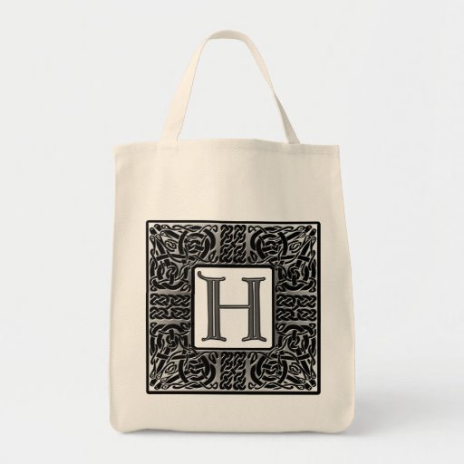 Silver Celtic "H" Monogram Bags