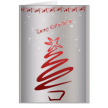 silver Christmas Greeting Cards