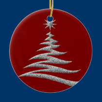 silver Christmas Tree ornament ornaments