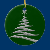 Silver Christmas Tree Ornament ornaments