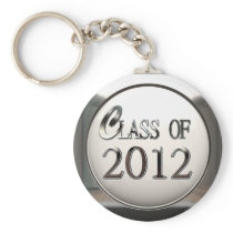Silver Class Of 2012 Keychain
