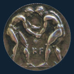 Silver Coin Sports Award Sticker