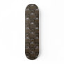 Silver cut metal squares Skateboard