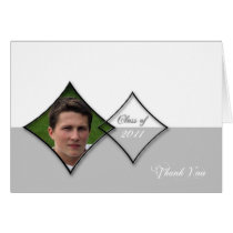 Silver Diamond Class Graduation Thank You card