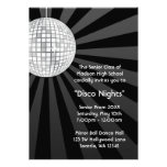 Silver Disco Ball Party Dance Prom Formal Personalized Announcement