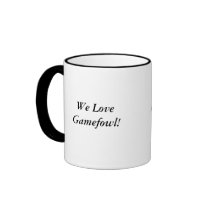 Silver Duckwing Gamefowl Coffee Mug