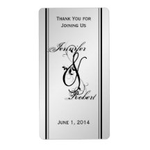Silver Elegance Wine Label