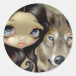 "Silver Eyed Wolf" Sticker stickers