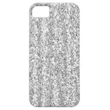 Silver Faux Glitter Case-Mate iPhone 5 Case