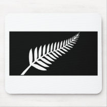 Silver Fern Flag (New Zealand) Mouse Mats