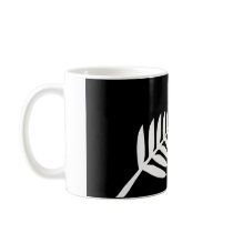 Silver Fern Flag (New Zealand) Coffee Mugs
