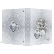 Silver Filigree Heart & White Roses