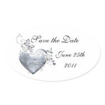 Silver Filigree Heart & White Roses