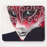 Silver Flair Mask Painting Mouse Mats
