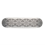 Silver Flame Skateboard