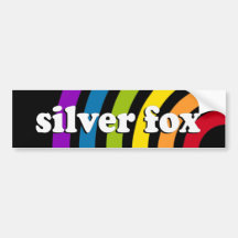 SILVER FOX BUMPER STICKER