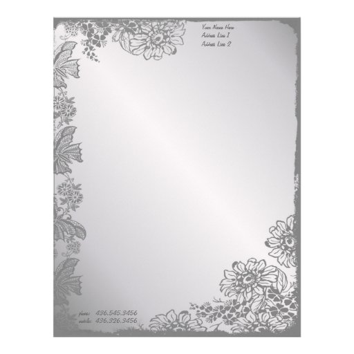 Silver Garden Letterhead Design