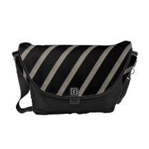 Silver Glittery Stripes With Any Colour Commuter Bags