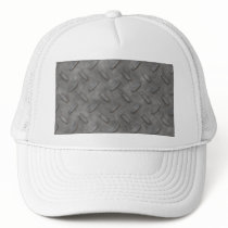 Silver Grey Diamond Plate Textured