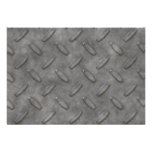 Silver Grey Diamond Plate Textured Invitations
