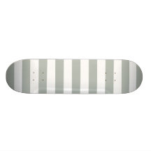 Silver Grey Stripes Pattern Skate Board