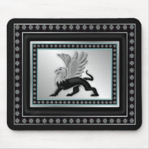 Silver Gryphon Mouse Mats