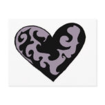 Silver Hear Post Card