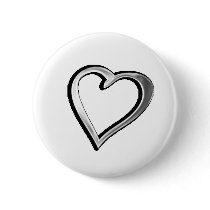 Silver Heart Pins