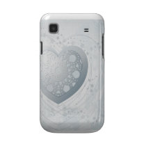 Silver heart, Samsung case Samsung Galaxy S Case
