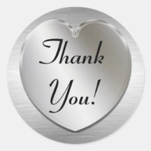 Silver Heart To Personalize Stickers