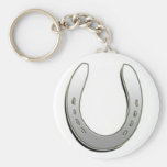 Silver Horse Shoe Keychains