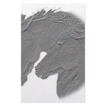 Silver Horses Stationery Paper