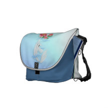 Silver Koi-Pink and Pink LilRickshaw Messenger Bag