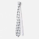 Silver-Laced Polish Rooster & Hen Tie
