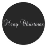 Silver Merry Christmas Sticker