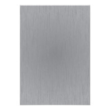 Silver Metal Look Personalized Invite